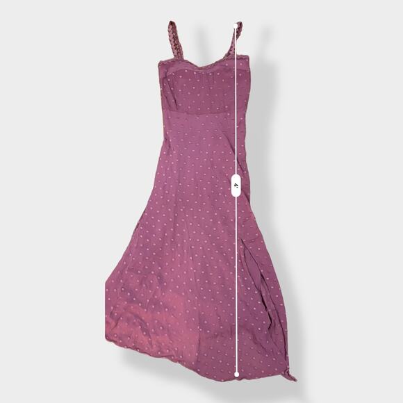 Revolve Rebecca Taylor Swiss Dot Chiffon Maxi Dress Pink Size 0 Party Sundress - Picture 7 of 8